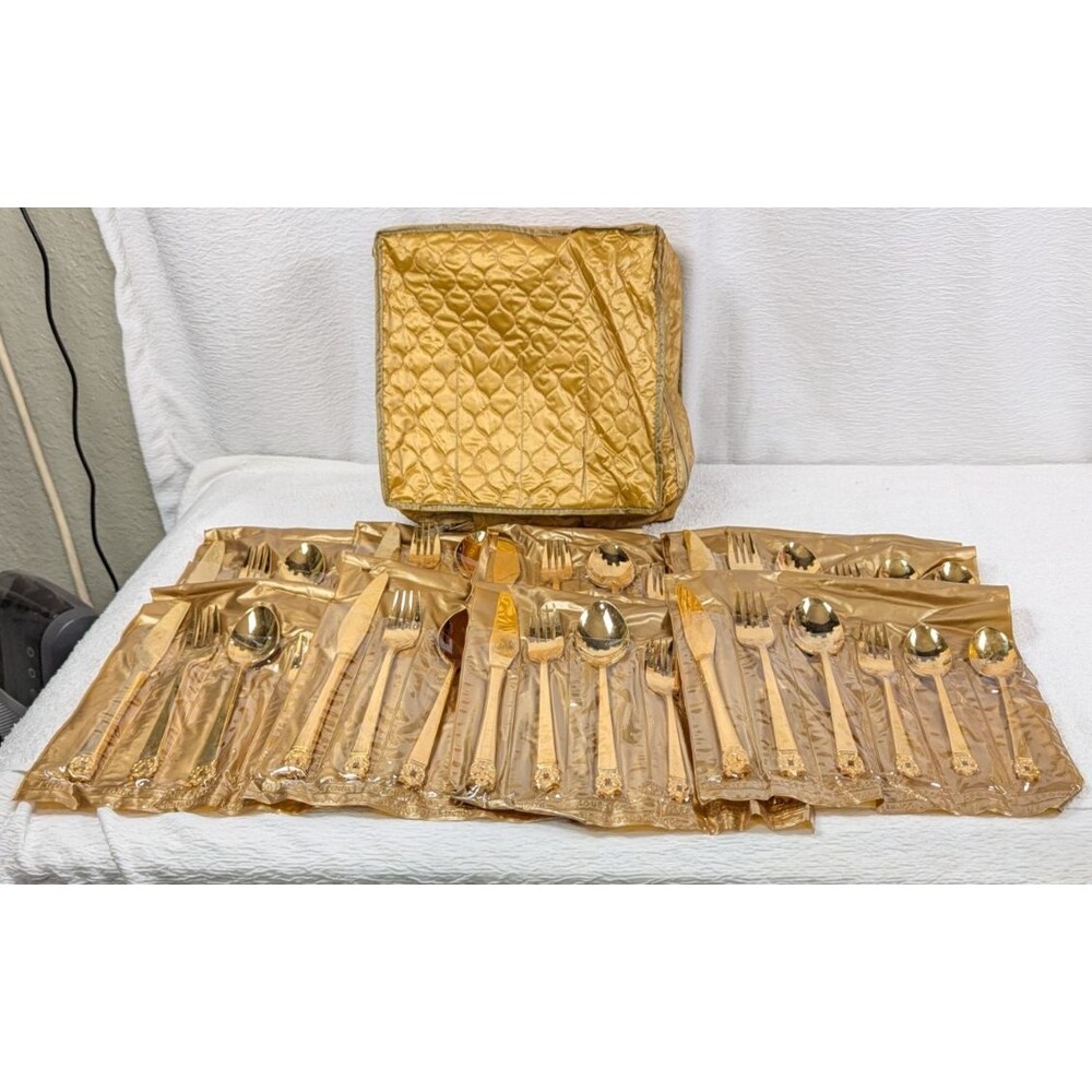 Stanley Roberts - Gold Valentine - Gold Electroplate - Rogers Co Flatware